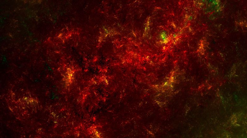 cloud, fiery, glow, fractal, abstraction, 4k