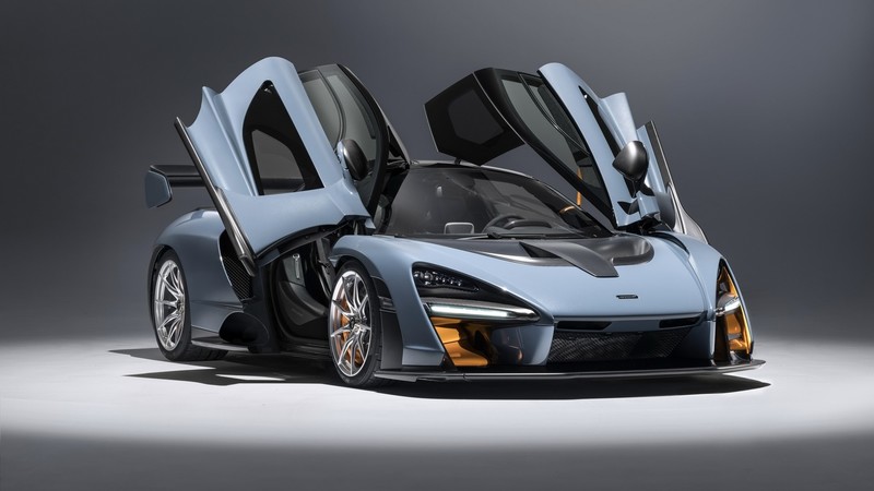 car, supercars, McLaren, McLaren Senna, Victory Grey, carbon fiber