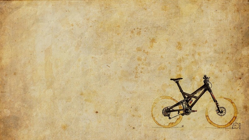 bicycle, watercolor, simple background