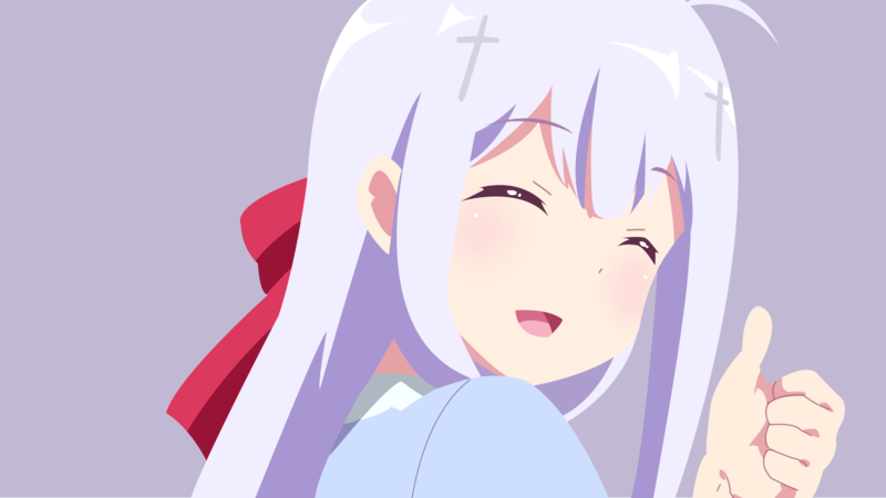 Gabriel Dropout, Raphiel Ainsworth Shiraha, minimalism, simple background, anime girls