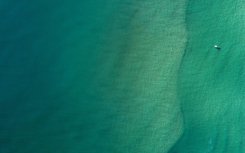 sea, water, blue, landscape, canoes, simple