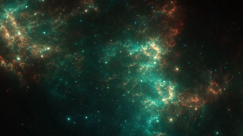 nebula, stars, glow, galaxy, space, 4k