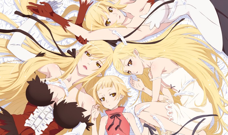 anime, animation, manga, Oshino Shinobu, Monogatari Series, anime girls, 2D
