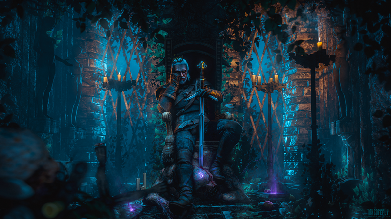 video games, white hair, Geralt of Rivia, The Witcher, The Witcher 3: Wild Hunt, sword