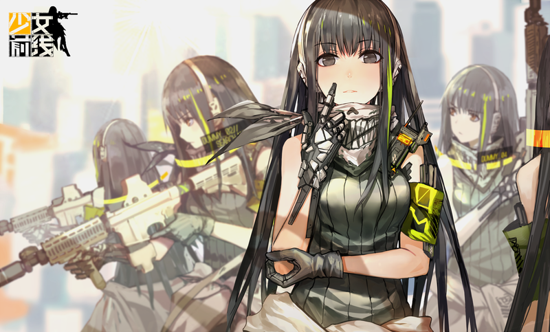 anime, Girls Frontline, gun, girls with guns, m4a1 (girls frontline)