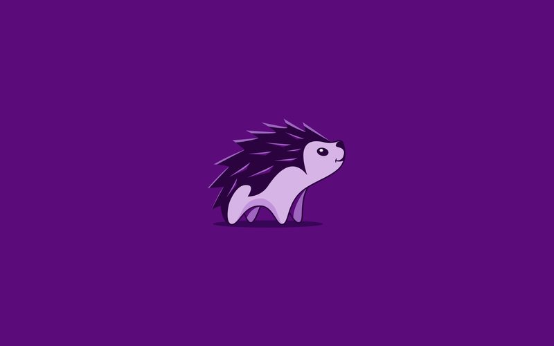 logo, hedgehog, simple, minimalism, simple background, animals