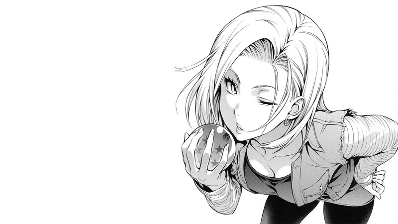 Dragon Ball Z, Dragon Ball, Android 18, anime girls, simple background