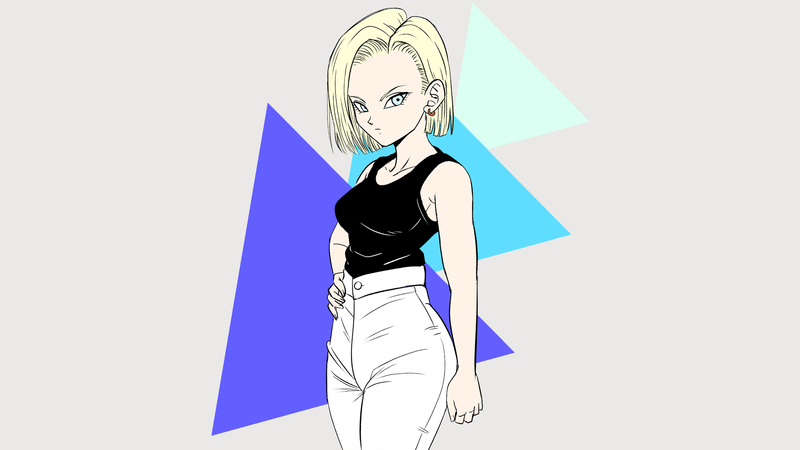 Dragon Ball Z, Dragon Ball, Android 18, anime girls
