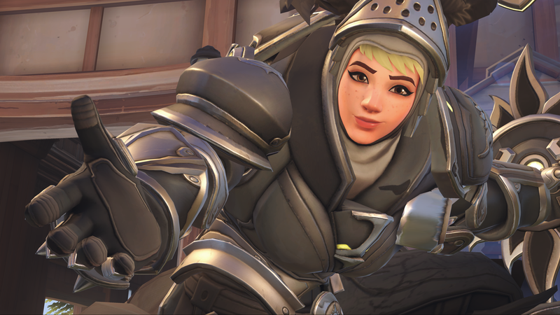 Overwatch, Brigitte (Overwatch), knight, video games, Online games, blonde, women