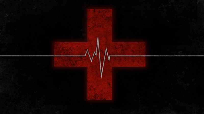 Medic, heartbeat, cross