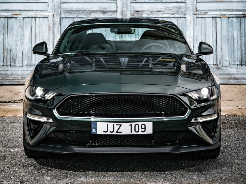 Ford Mustang Bullitt 2019, Ford, car, numbers, black cars, vehicle