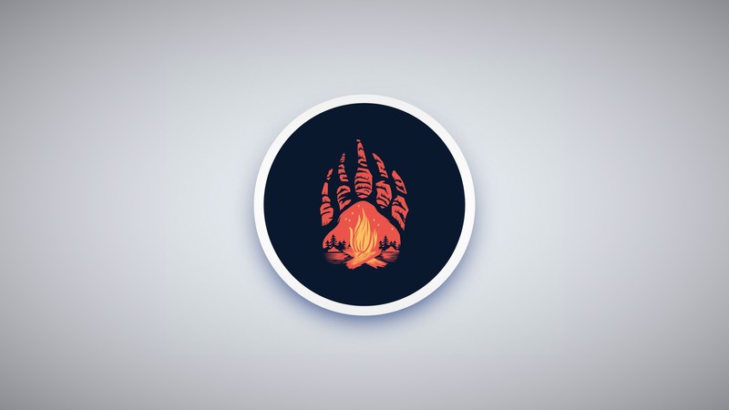 circle, triangle, minimalism, fire