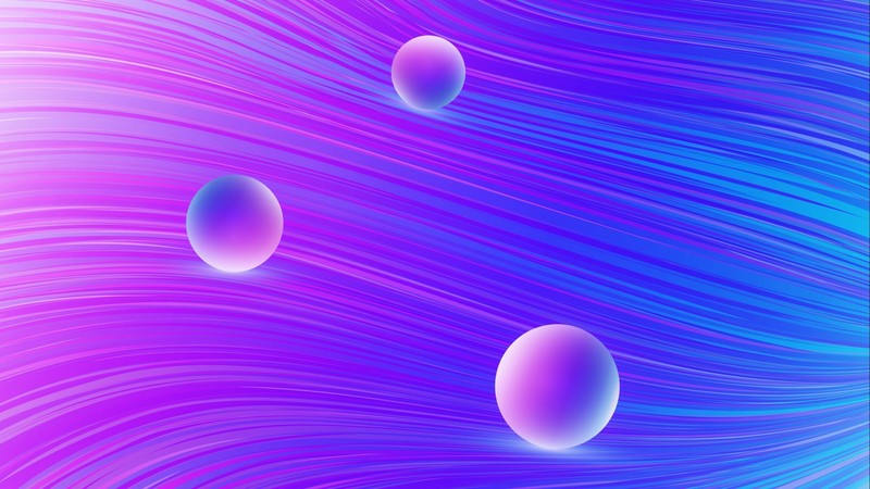 abstract, balls, ball, 3D, wavy lines
