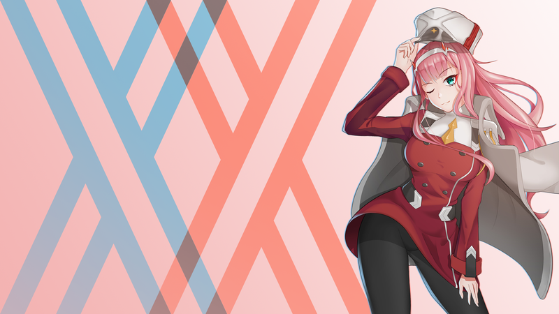Darling in the FranXX, Zero Two (Darling in the FranXX), anime girls, pink hair