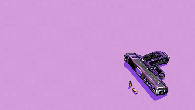 pistol, pixels, Glock, death