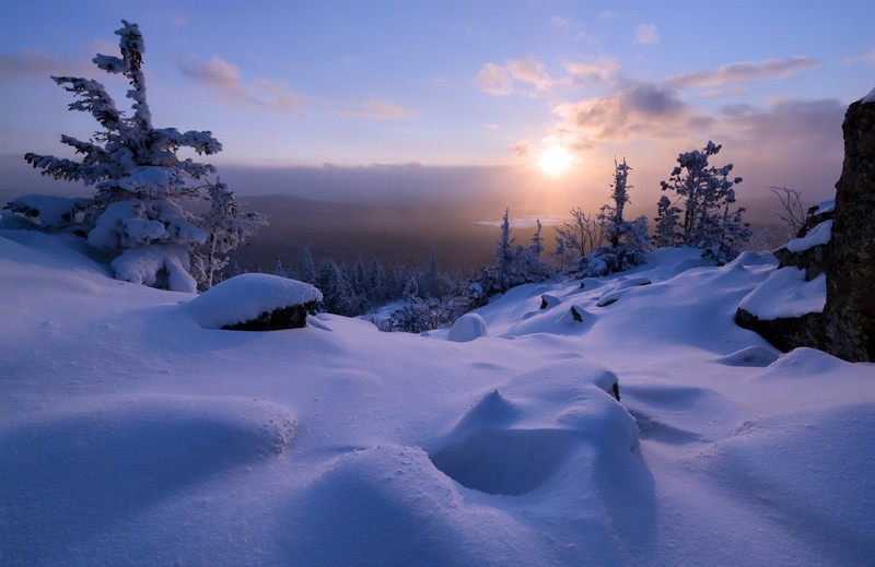 snow, winter, nature, landscape
