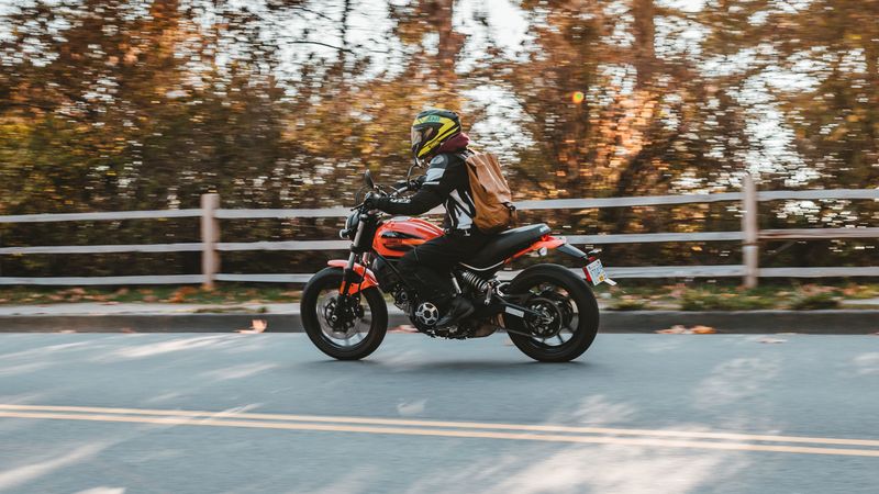 motorcycle, bike, biker, road, asphalt, 4k