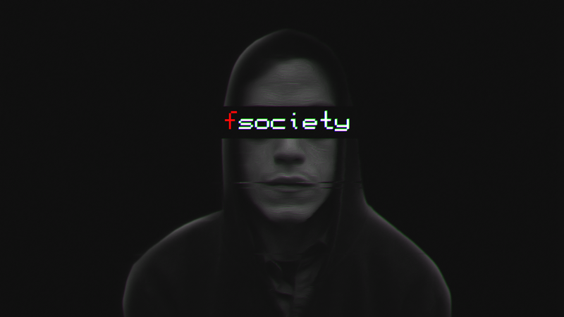 Mr. Robot, Elliot (Mr. Robot), TV, fsociety, simple background, face, black background, monochrome