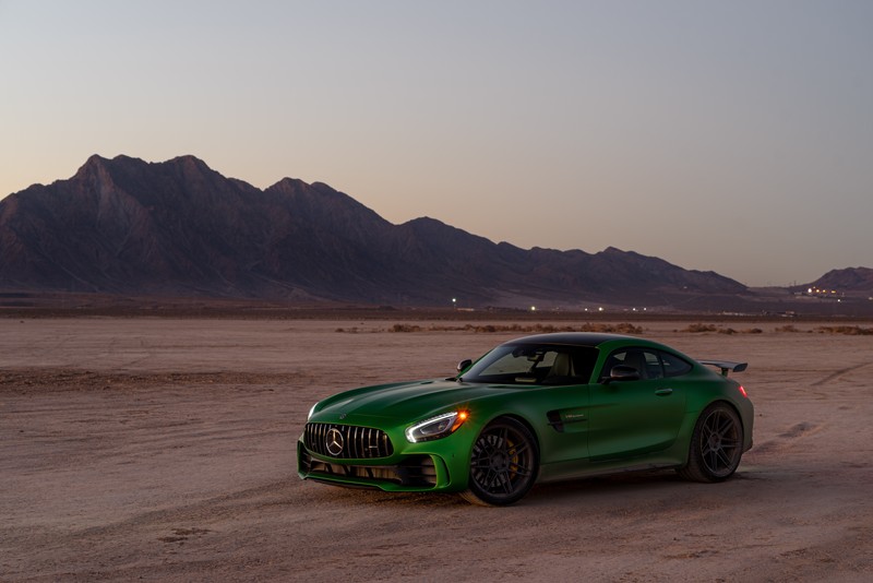 Mercedes-AMG GT R, sports car, green cars