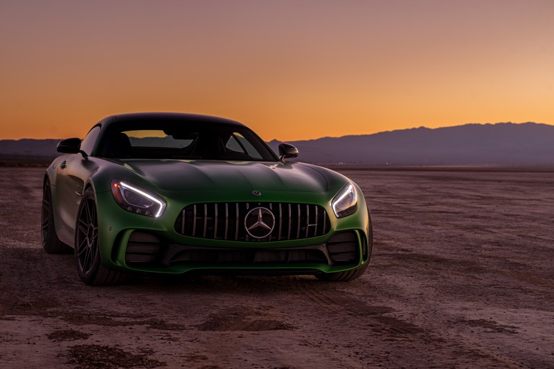 Mercedes-AMG GT R, sports car, green cars