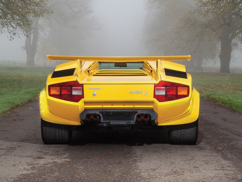 Lamborghini Countach, classic car, yellow cars