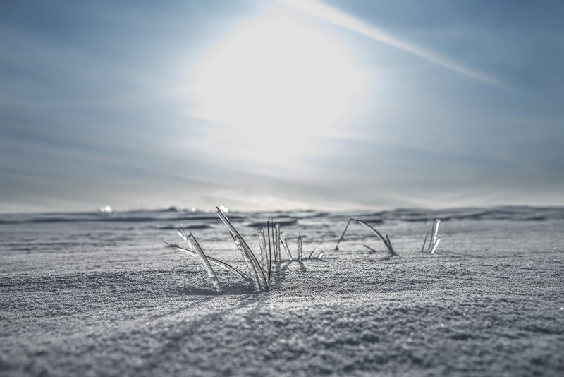 ice, snow, sky, cold, winter