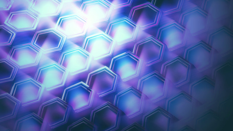 abstract, hexagon, purple, digital art