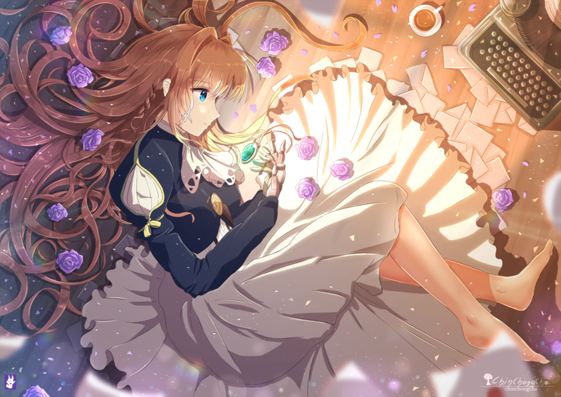 anime, Violet Evergarden, anime girls