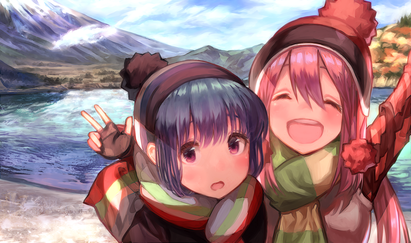 anime, Rin Shima, Yuru Camp, Nadeshiko Kagamihara, anime girls