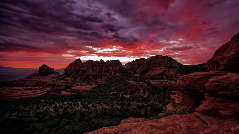 nature, landscape, hill, hills, clouds, sunset