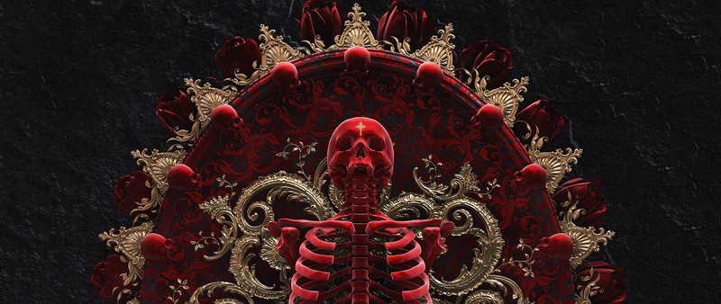 skull and bones, gold, skull, bones, death