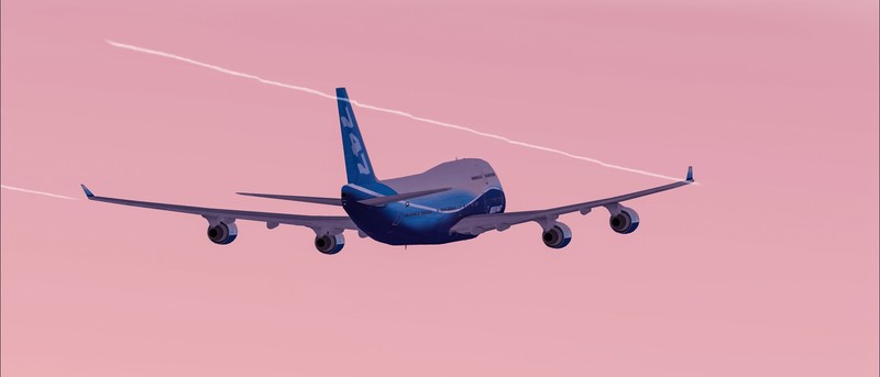 Boeing, Boeing 747, airplane, clouds