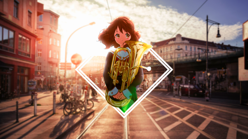 anime girls, anime, picture-in-picture, Hibike! Euphonium