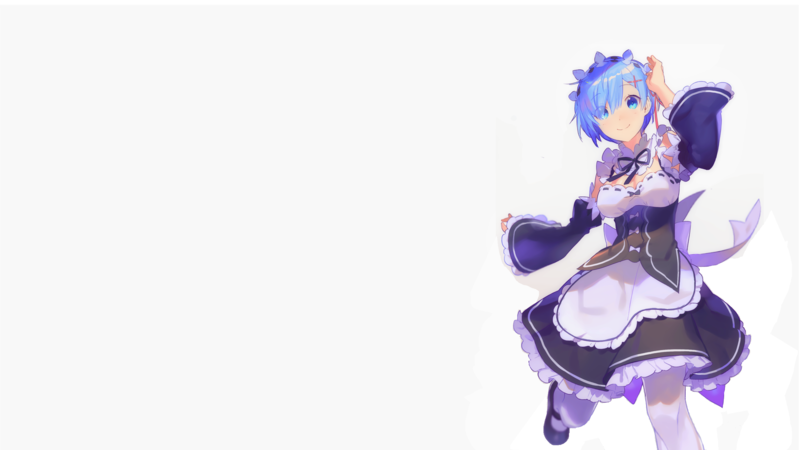 anime, Rem (Re: Zero), Re:Zero Kara Hajimeru Isekai Seikatsu, maid outfit, maid, blue hair, anime girls