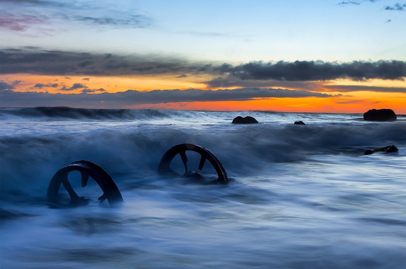 sea, nature, sunlight, sky