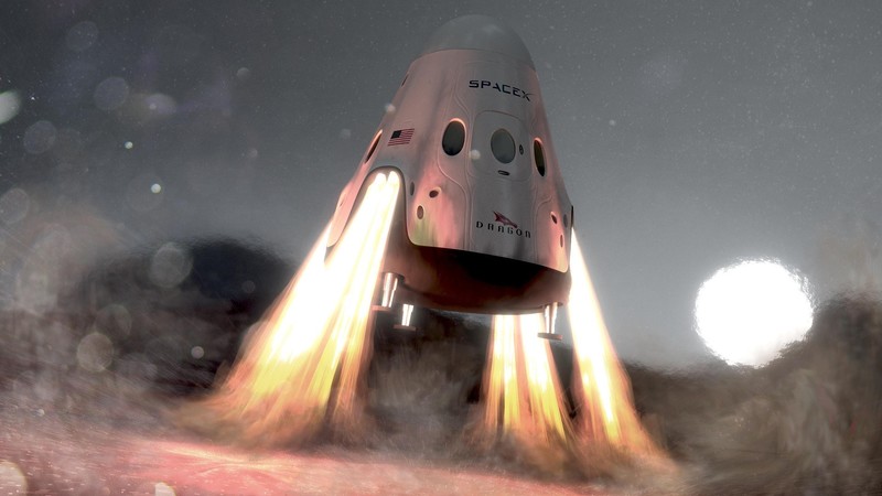 SpaceX, spaceship, artwork, space shuttle