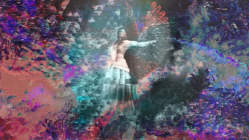 vaporwave, statue, Chaos, shattered, wrinkles