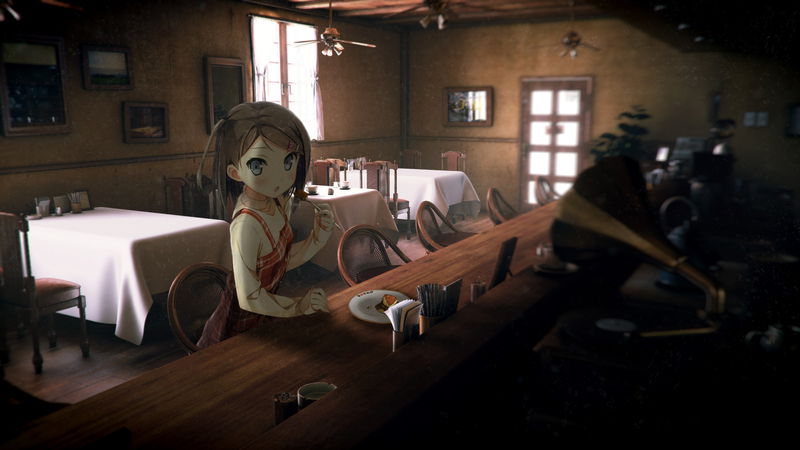 anime, Kantoku, Tsutsukakushi Tsukiko, cafeteria, anime girls