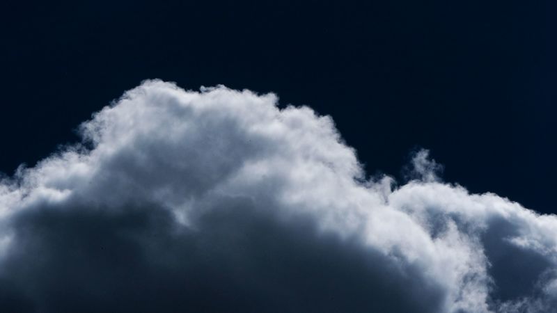 clouds, sky, night, 4k