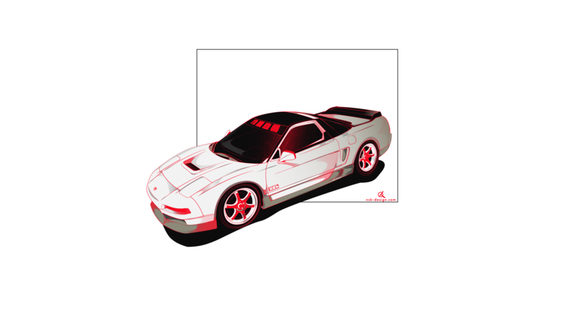 Nsx Honda Nsx Honda Jdm Japanese Cars Vector Digital Art