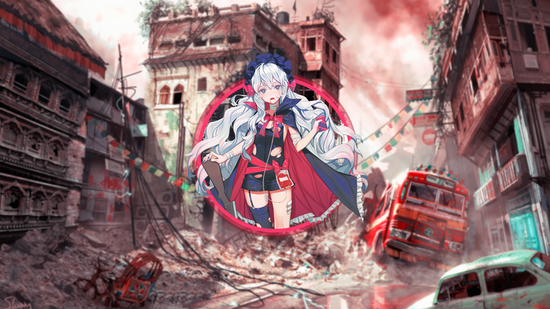 anime, anime girls, picture-in-picture