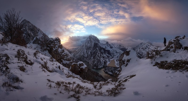nature, mountains, sky, snow, landscape