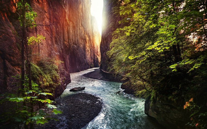 river, nature, landscape