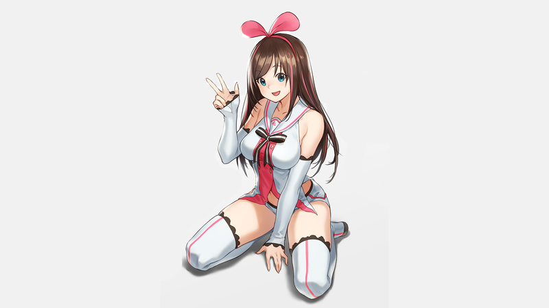 boobs, brunette, Kizuna Ai
