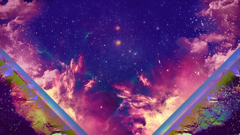 abstract, space, space art, colorful