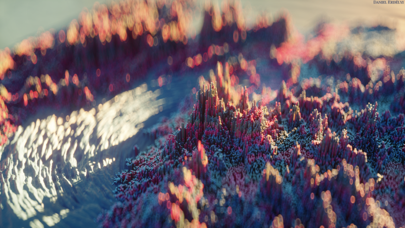 macro, 3D, Cinema 4D, shadow