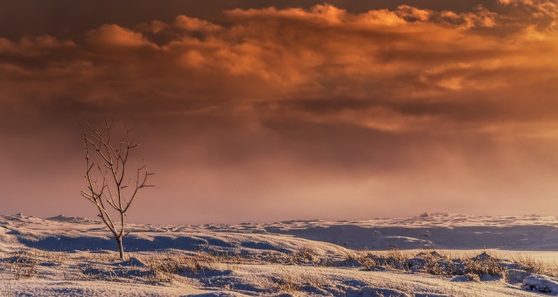 nature, sky, landscape, snow