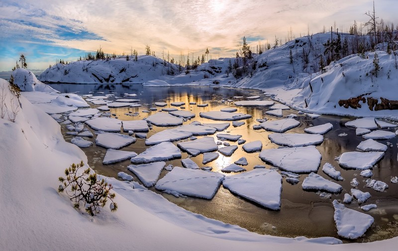 ice, snow, winter, nature, landscape