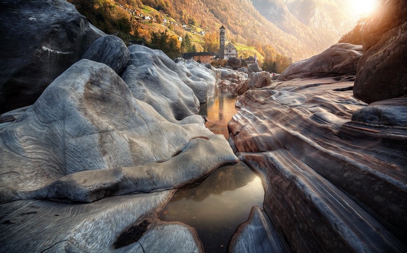 nature, Switzerland, landscape, rock, mountains