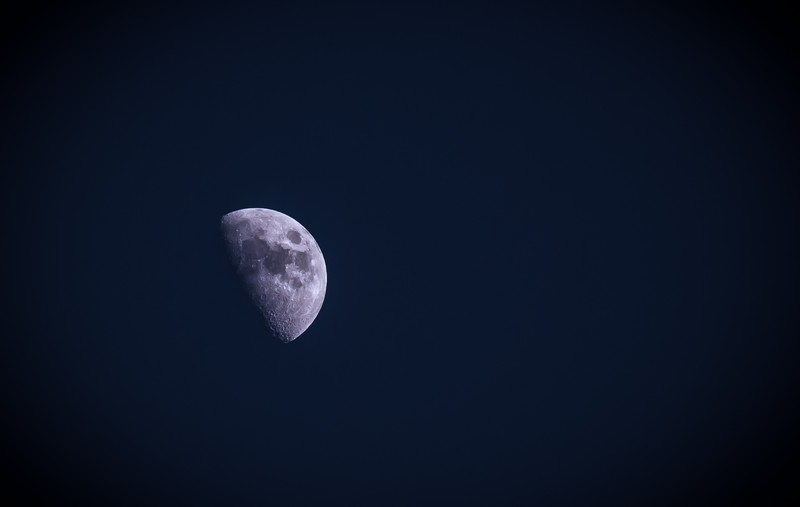 Moon, sky, space, night